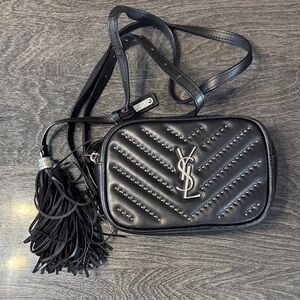 Yves Saint Laurent Black Quilted Leather Crossbody/ belt Bag